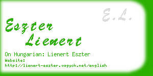 eszter lienert business card
